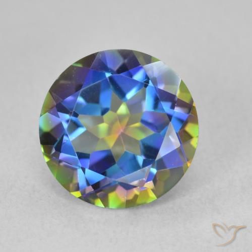 3.40ct 자연스러운 다색 신비한 석영, 둥근, VVS
