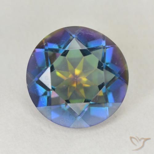 3.12ct 자연스러운 다색 신비한 석영, 둥근, VVS-VS