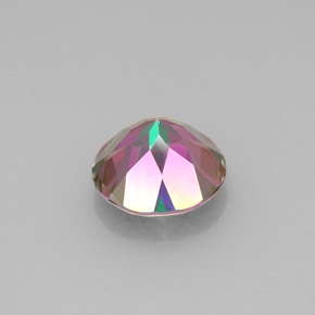 2.19캐럿 천연 탑 레인보우 미스틱 토파즈, 라운드 컷, 8.01 mm, VVS