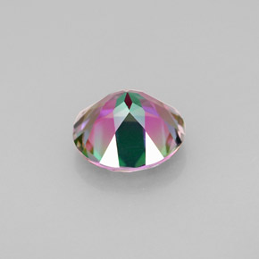 2.18캐럿 천연 탑 레인보우 미스틱 토파즈, 라운드 컷, 8.05 mm, VVS