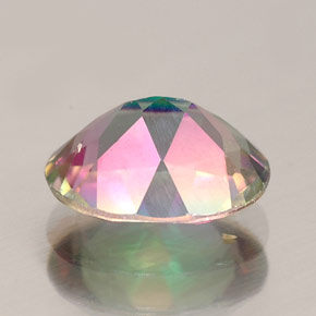 2.24캐럿 천연 탑 레인보우 미스틱 토파즈, 타원형 컷, 9.1×7.1 mm, VS