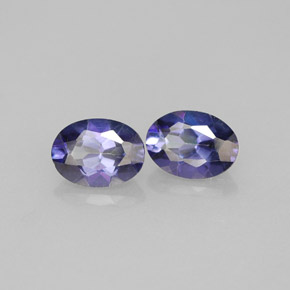 캐럿 천연 바이올렛 미스틱 토파즈 보석, 타원형 컷, VVS-VS