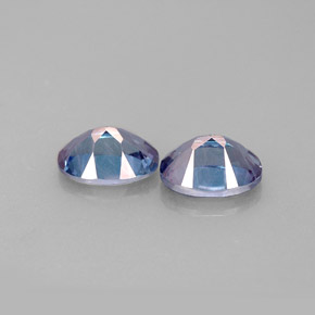 캐럿 천연 바이올렛 미스틱 토파즈 보석, 타원형 컷, 7.1×5 mm, VVS-VS