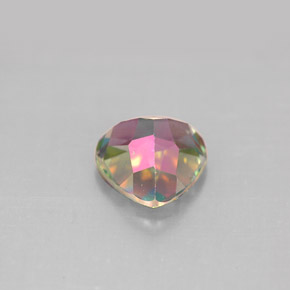 1.62캐럿 천연 탑 레인보우 미스틱 토파즈, 트릴리언, 7.2×7 mm, VS