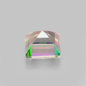 2.32캐럿 천연 탑 레인보우 미스틱 토파즈, 스퀘어, 7×6.9 mm, VS