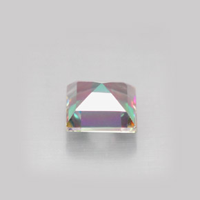 2.18캐럿 천연 탑 레인보우 미스틱 토파즈, 스퀘어, 7.1×7 mm, VS