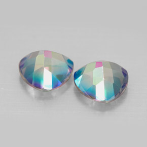 캐럿 천연 탑 레인보우 신비한 토파즈 보석, 일조, VVS-VS