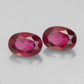 캐럿 천연 오렌지 라즈베리 미스틱 토파즈 보석, 타원형 컷, 7.1×5 mm, VVS-VS