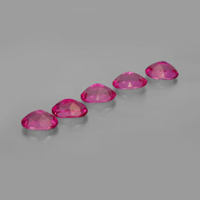 캐럿 천연 오렌지 라즈베리 미스틱 토파즈 보석, 타원형 컷, 7.1×5.1 mm, VVS