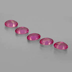 캐럿 천연 오렌지 라즈베리 미스틱 토파즈 보석, 타원형 컷, 7.1×5.1 mm, VVS