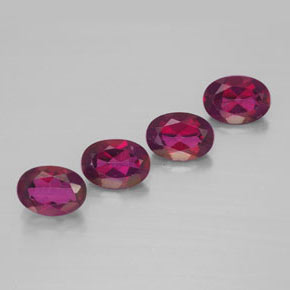 캐럿 천연 오렌지 라즈베리 미스틱 토파즈 보석, 타원형 컷, 7.1×5.1 mm, VVS-VS