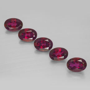 캐럿 천연 오렌지 라즈베리 미스틱 토파즈 보석, 타원형 컷, 7×5.1 mm, VVS-VS