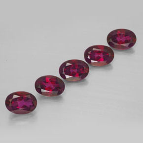 캐럿 천연 오렌지 라즈베리 미스틱 토파즈 보석, 타원형 컷, 7×5.1 mm, VVS-VS