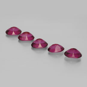 캐럿 천연 오렌지 라즈베리 미스틱 토파즈 보석, 타원형 컷, 7×5.1 mm, VVS-VS