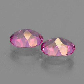 캐럿 천연 퍼플리쉬 핑크 신비한 토파즈 보석, 타원형 컷, VS