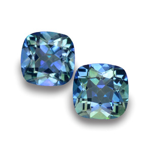 캐럿 천연 멀티컬러 미스틱 토파즈 보석, 쿠션 컷, VVS-VS