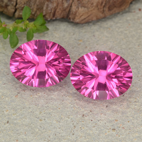 4.72캐럿 천연 딥 마젠타 미스틱 토파즈 보석, 타원형 컷, 9.2×7.1 mm, VVS-VS