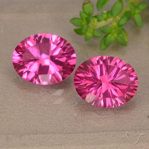 5.93캐럿 천연 딥 마젠타 미스틱 토파즈 보석, 타원형 컷, 9.9×8 mm, VVS-VS