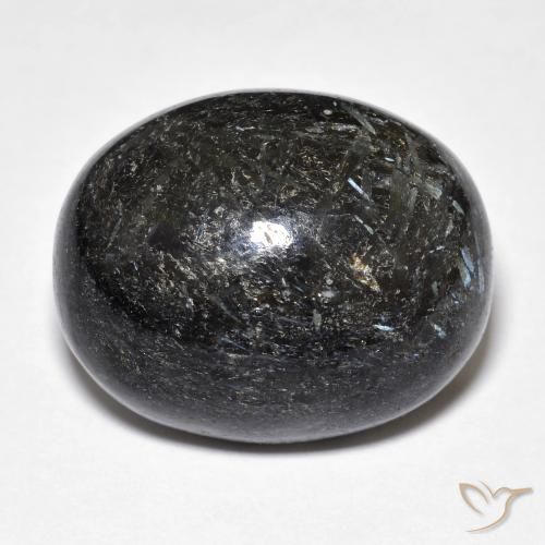 29.00ct 자연스러운 검은색 누움마이트, 타원형, 불투명체