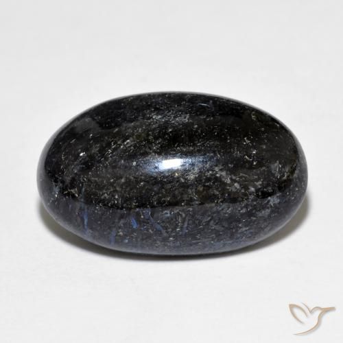 10.77ct 자연스러운 블루 스파클이 있는 블랙 누움마이트, 타원형, 불투명체