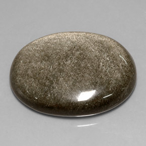 25.82캐럿 천연 골드 광택 옵시디언, 타원형 컷, 27.7×21.7 mm, 불투명체