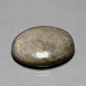 20.04캐럿 천연 골드 광택 옵시디언, 타원형 컷, 25.2×19.5 mm, 불투명체