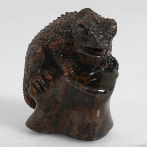 168.60캐럿 천연 마호가니 흑요석, 멋진 모양, 불투명체