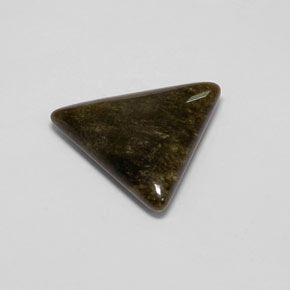 6.22캐럿 천연 골드 광택 흑요석, 일조, 불투명체