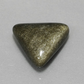 2.99캐럿 천연 골드 광택 흑요석, 일조, 불투명체