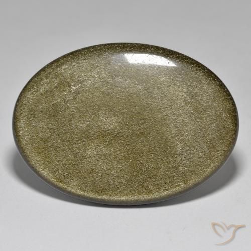 37.60ct 자연스러운 다색 흑요석, 타원형, 불투명체