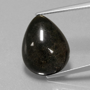 10.01캐럿 천연 골드 광택 옵시디언, 배 모양, 18×14 mm, 불투명체