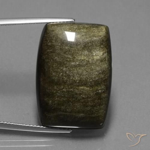 33.08ct 자연스러운 흑갈색 흑요석, 팬시한, 불투명체