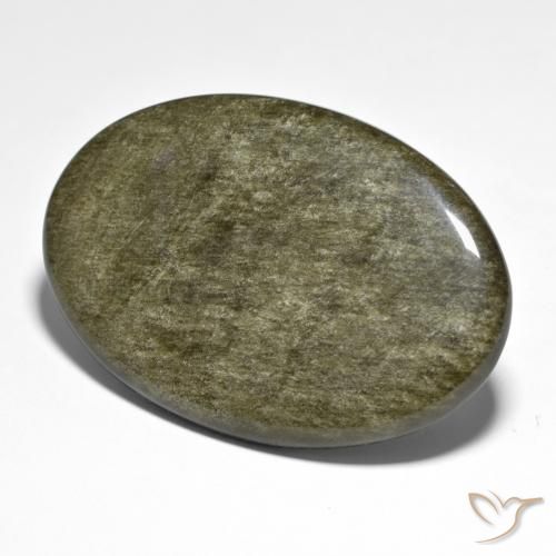 41.28ct 자연스러운 다색 흑요석, 타원형, 불투명체
