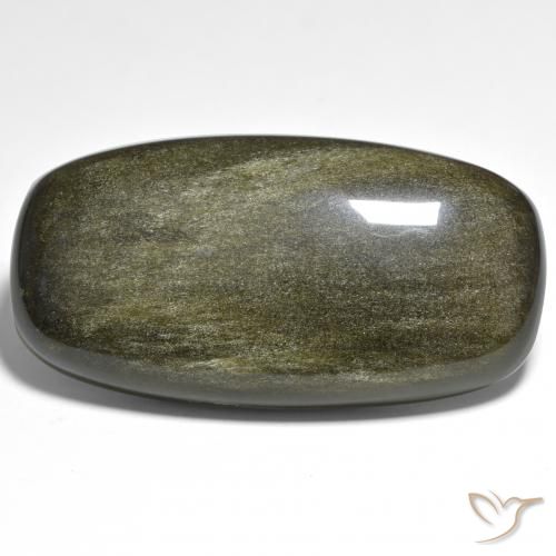 57.10ct 자연스러운 다색 흑요석, 방석, 불투명체