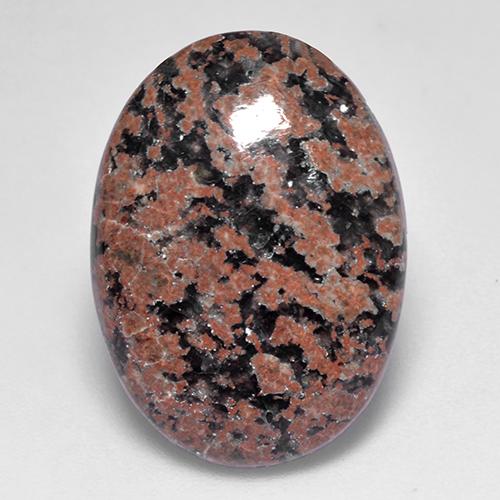 7.69캐럿 천연 멀티컬러 옵시디언, 타원형 컷, 19.7×14.3 mm, 불투명체