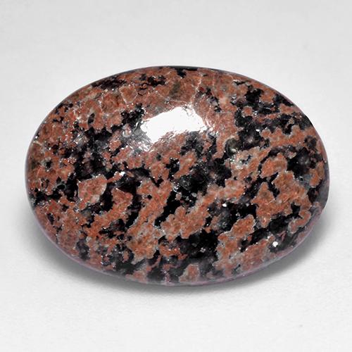 7.69캐럿 천연 멀티컬러 옵시디언, 타원형 컷, 19.7×14.3 mm, 불투명체