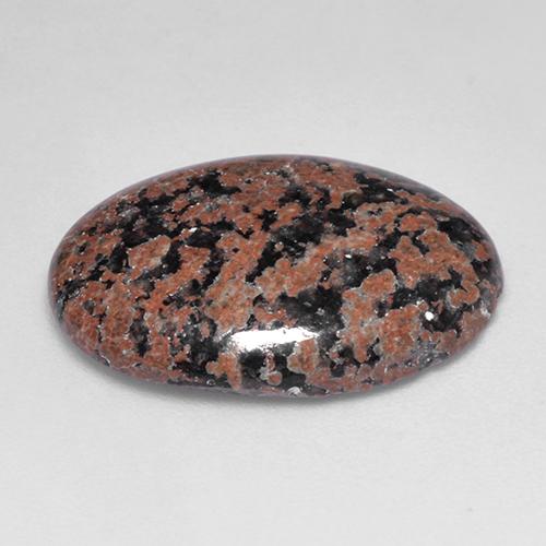 7.69캐럿 천연 멀티컬러 옵시디언, 타원형 컷, 19.7×14.3 mm, 불투명체