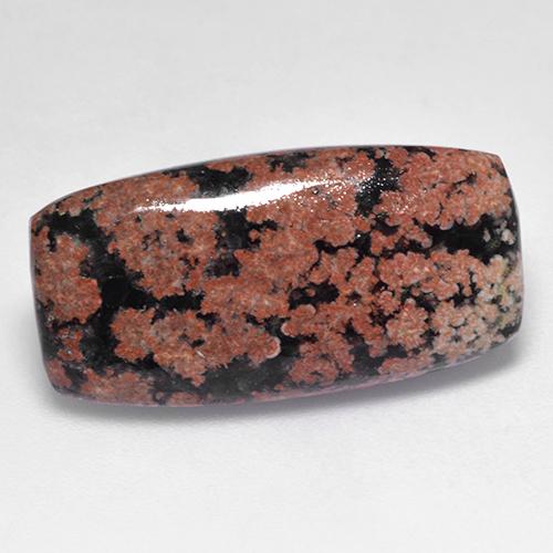 8.20캐럿 천연 멀티컬러 옵시디언, 쿠션 컷, 22.4×11.3 mm, 불투명체
