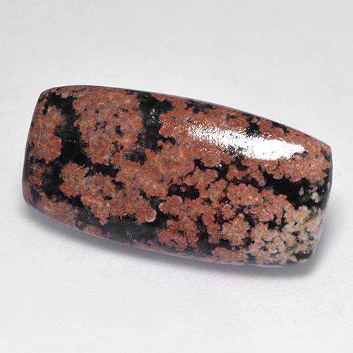 8.20캐럿 천연 멀티컬러 옵시디언, 쿠션 컷, 22.4×11.3 mm, 불투명체