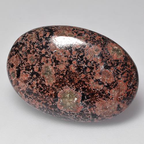 15.91캐럿 천연 멀티컬러 옵시디언, 타원형 컷, 25.7×18.2 mm, 불투명체