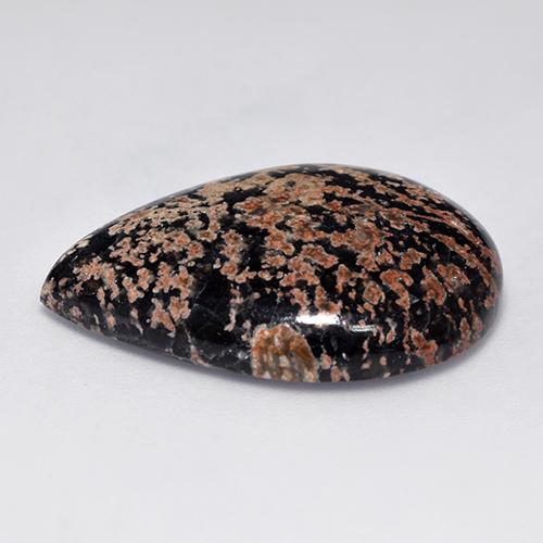 20.83캐럿 천연 다색 흑요석, 배 모양, 불투명체