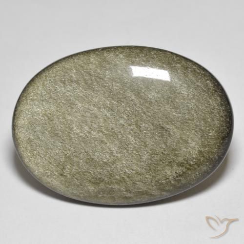 36.33ct 자연스러운 블랙 브라운 흑요석, 타원형, 불투명체