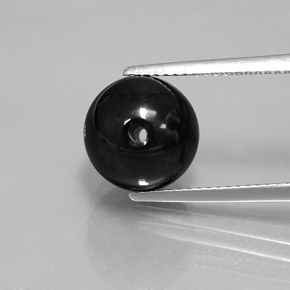 6.88캐럿 천연 검은색 오닉스, 구 / 공, 불투명체