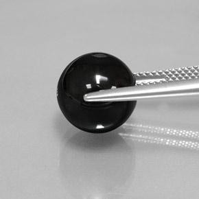 7.43캐럿 천연 검은색 오닉스, 구 / 공, 불투명체