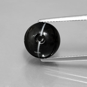 7.45캐럿 천연 검정색 오닉스, 구형 / 볼, 10.50 mm, 불투명체
