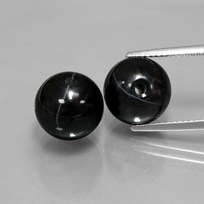 캐럿 천연 검정색 오닉스 보석, 구형 / 볼, 10.38 mm, 불투명체