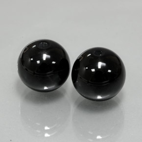 캐럿 천연 검정색 오닉스 보석, 구형 / 볼, 10.40 mm, 불투명체