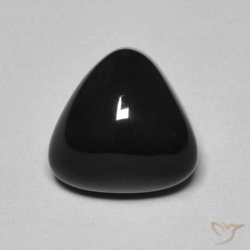 3.30ct 자연스러운 검은색 오닉스, 일조, 불투명체