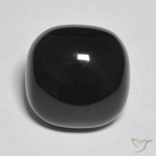 4.83ct 자연스러운 검은색 오닉스, 방석, 불투명체