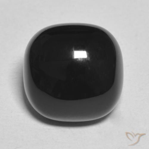 4.92ct 자연스러운 검은색 오닉스, 방석, 불투명체
